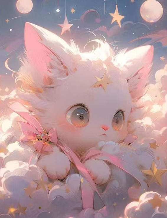 ダイヤモンドアート　猫　お花　イラスト　かわいい 楽天市場】【猫のダイヤモンドアート】猫 ねこ ネコ アート
