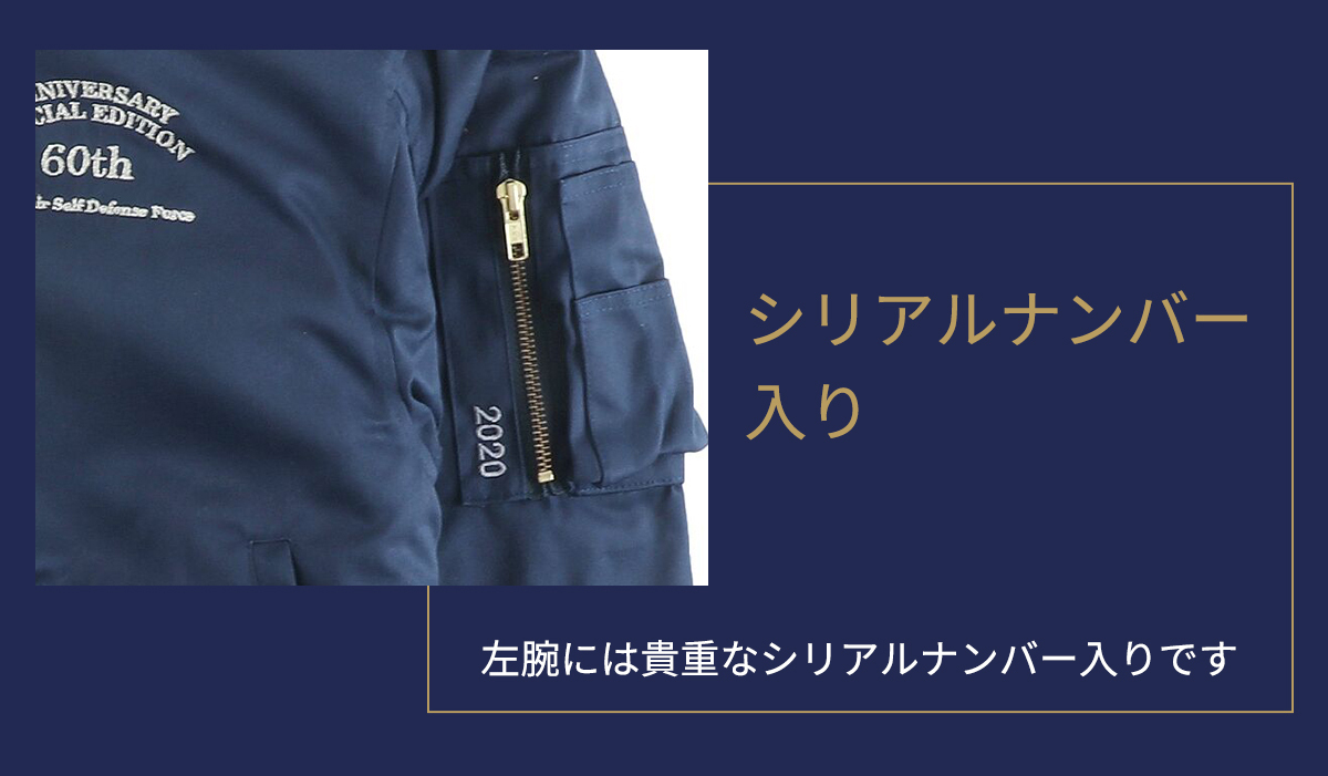 航空自衛隊創立60周年記念限定パイロットジャンパー