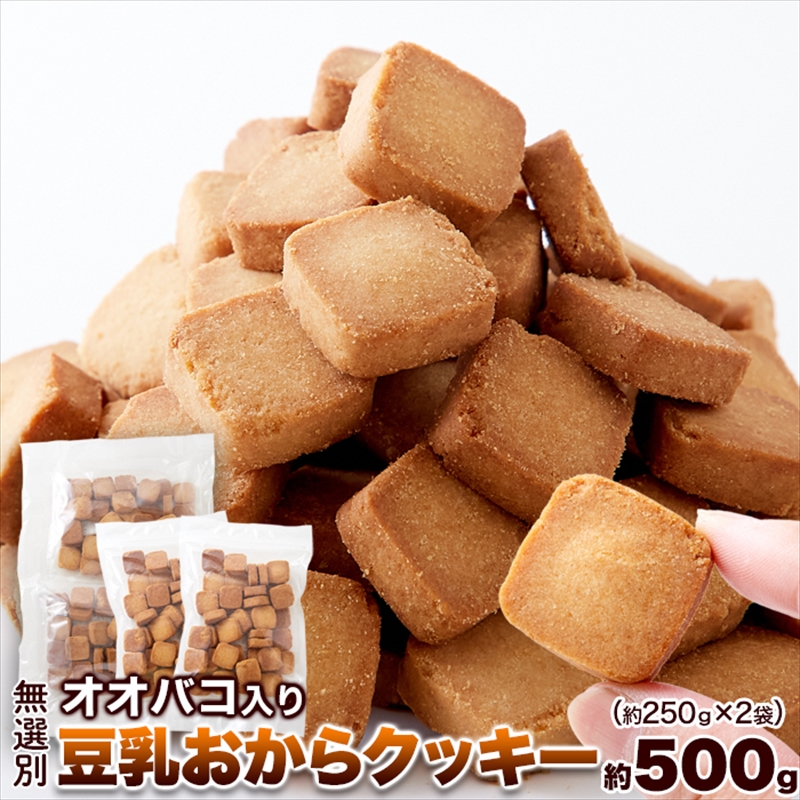 3つの満腹素材で食物繊維たっぷり!!【無選別】オオバコ入り豆乳おから