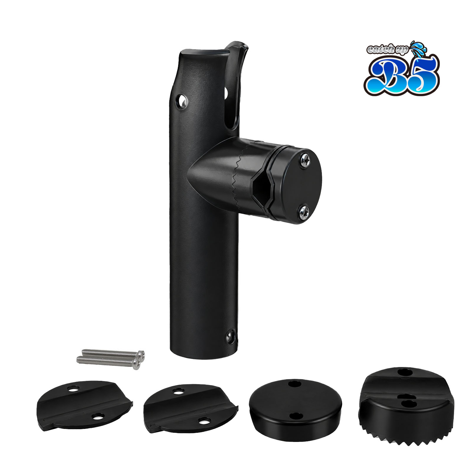 Boat55 B5 ロッドホルダー 船 リールキーパー付 レール パイプ プラ