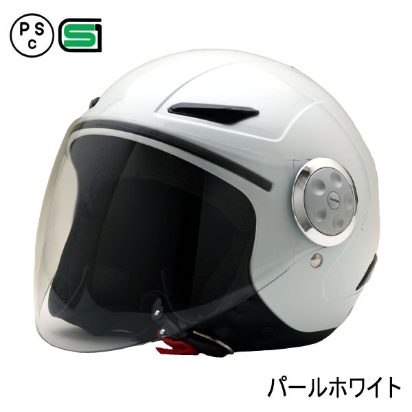 バイク ヘルメット SY-0 全6色 キッズ用 シールド付 ジェットヘルメット (SG PSC付) 眼鏡 メガネ スリット入り