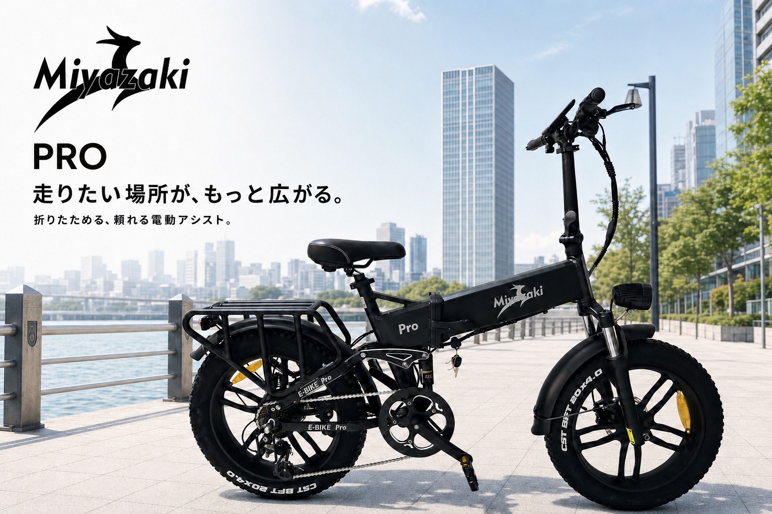 型式認定取得品】Miyazaki Pro ファットバイク 電動アシスト自転車