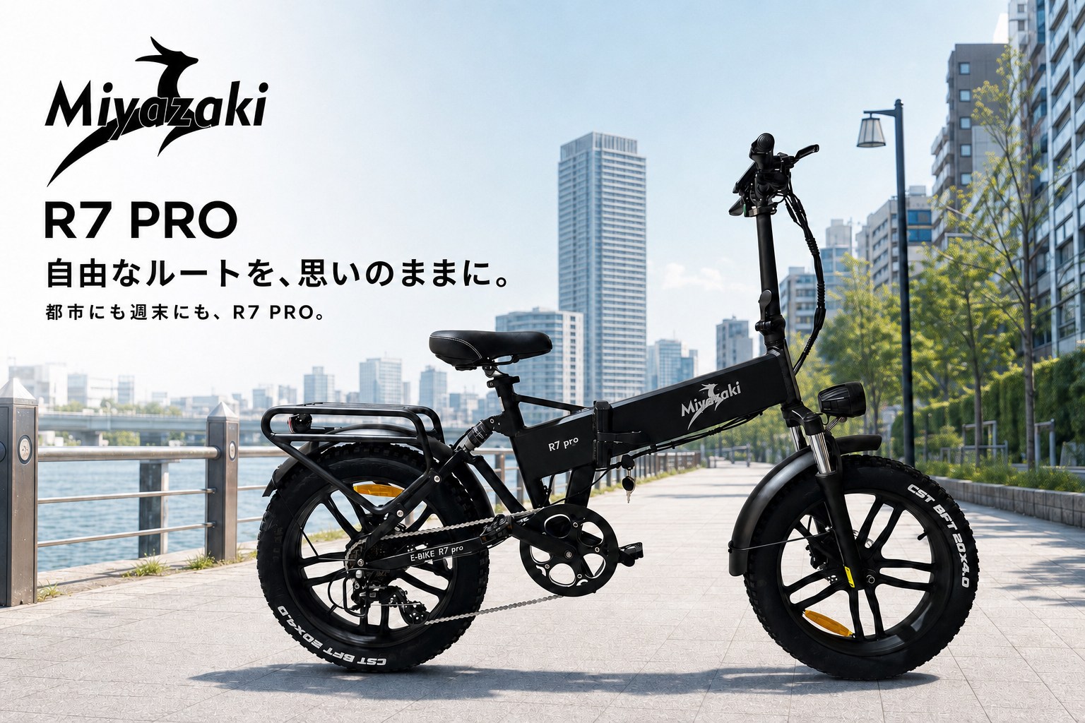 型式認定】 Miyazaki R7Pro ファットバイク 電動アシスト自転車