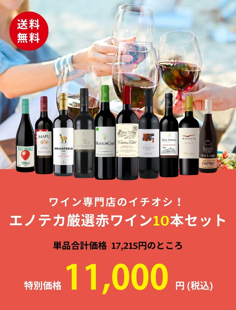 ワインセット エノテカ ワイン専門店のイチオシ！エノテカ厳選赤ワイン