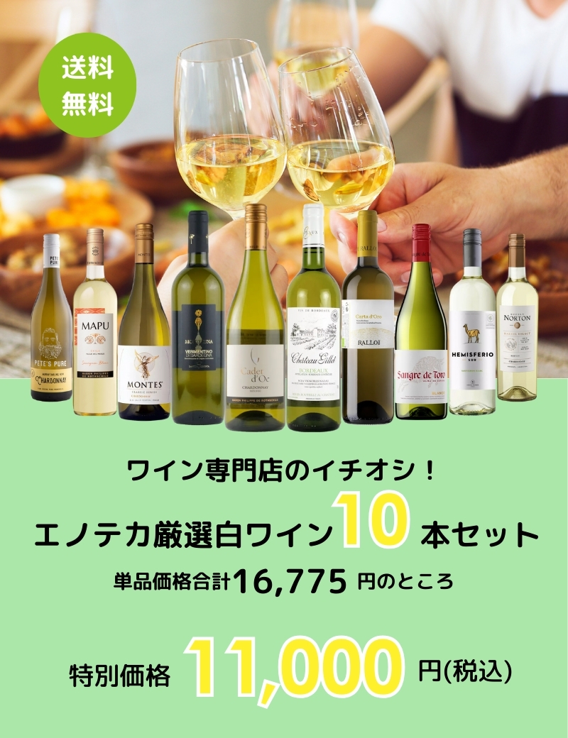 魅力の ワイン ワインセット ワイン専門店のイチオシ！エノテカ厳選白 ワイン