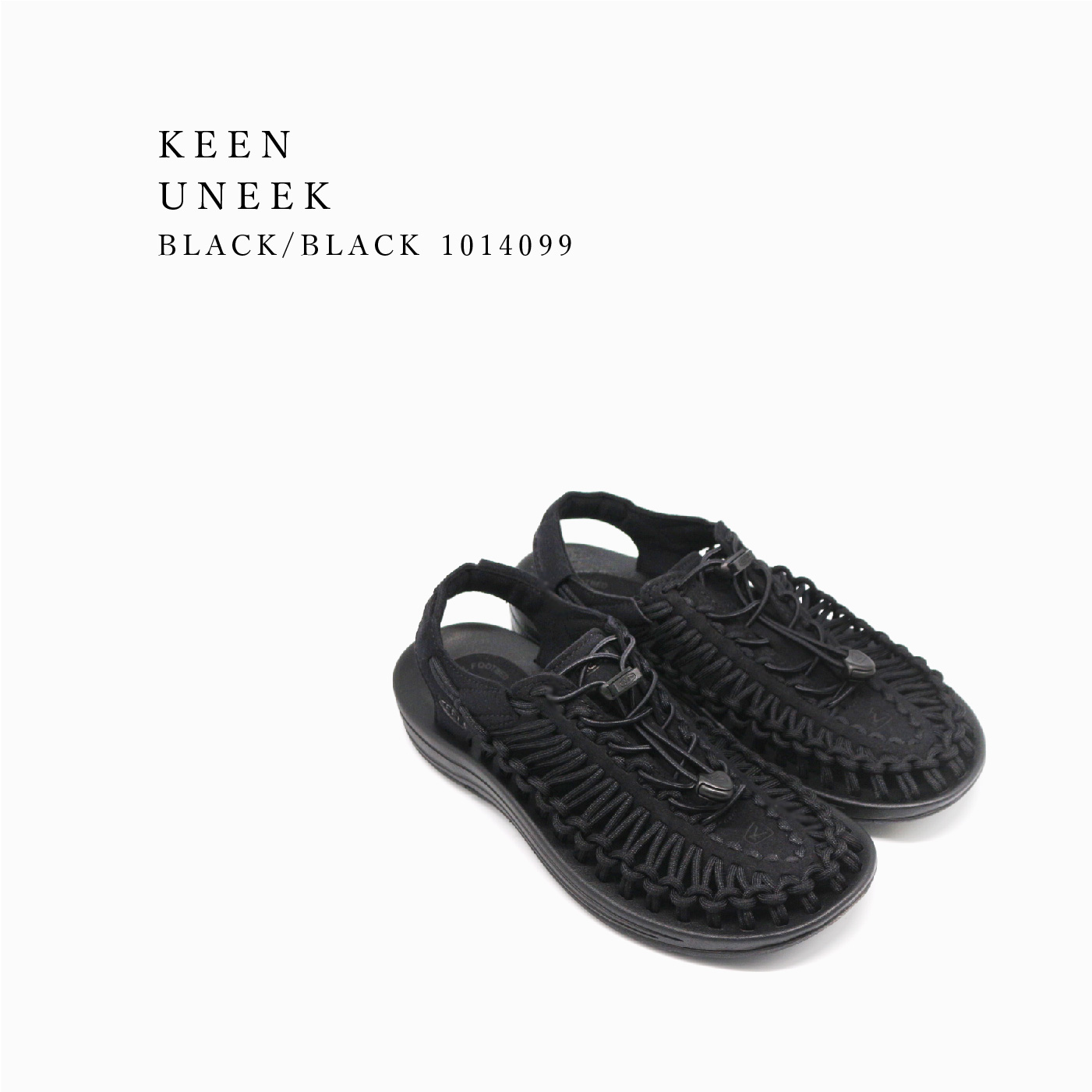KEEN キーン ユニーク レディース UNEEK W 1014099 BLACK/BLACK ブラック 黒 アウトドア キャンプ 送料無料｜enots-revir｜02