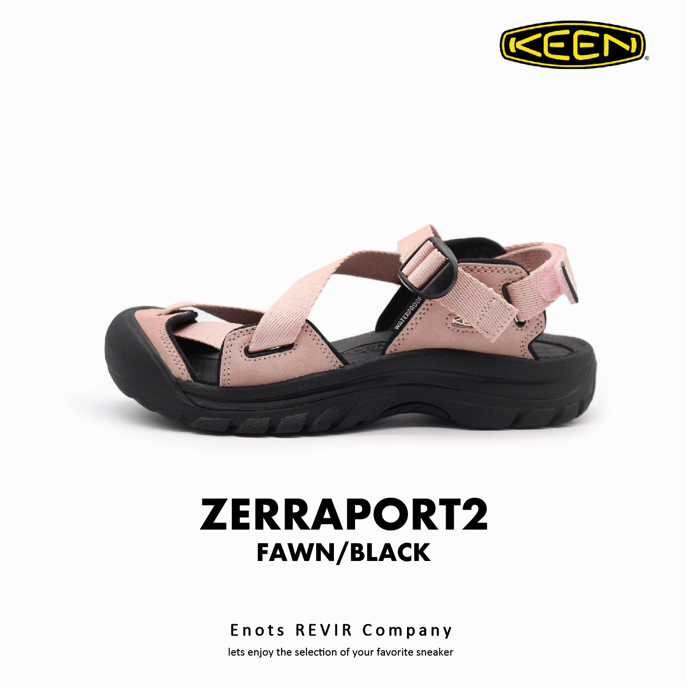 KEEN キーン サンダル ゼラポート2 レディース ZERRAPORT II W 1027145 FAWN/BLACK ビーチ アウトドア 送料無料｜enots-revir