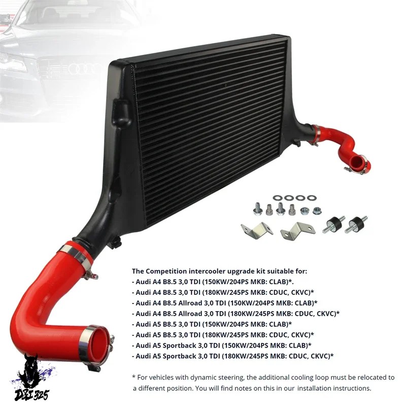 互換品  コンペティションインタークーラーキットアウディa4b8.5 3.0 tdi a5 b8.5 3.0 tdi Sportback適合 社外製.の画像