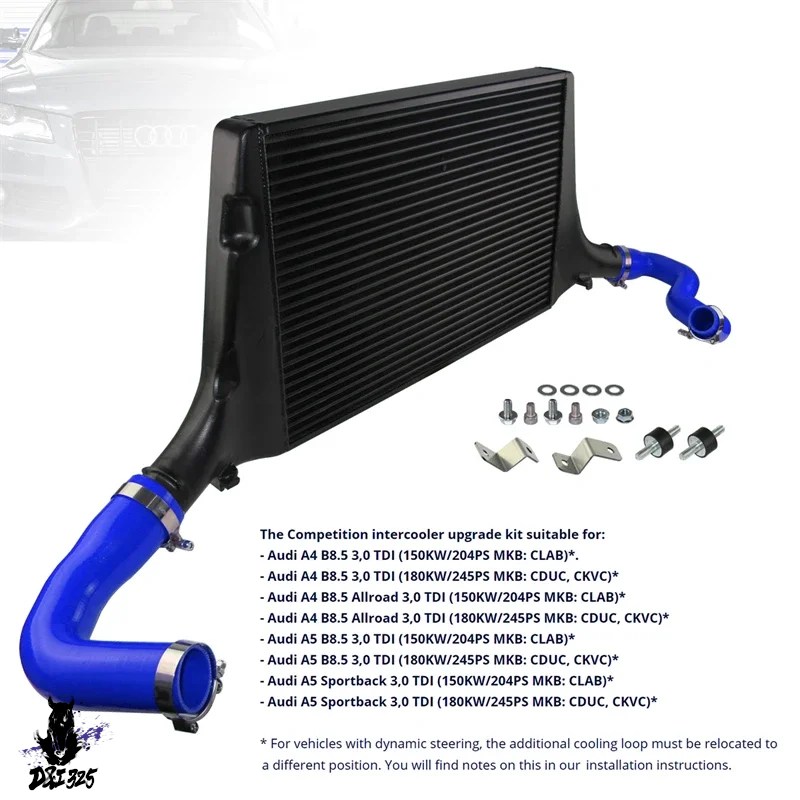互換品  コンペティションインタークーラーキットアウディa4b8.5 3.0 tdi a5 b8.5 3.0 tdi Sportback適合 社外製.の画像