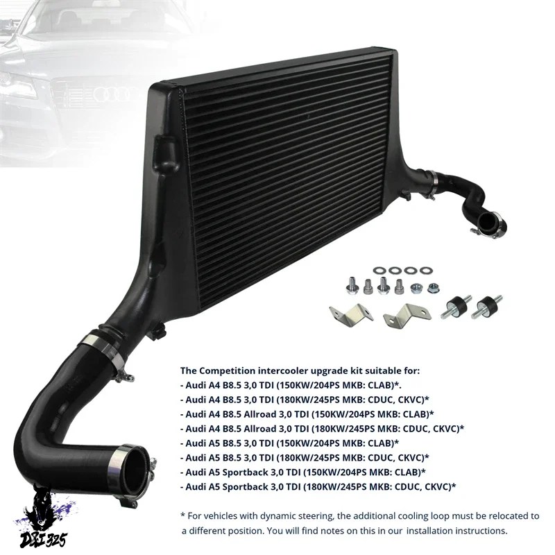 互換品  コンペティションインタークーラーキットアウディa4b8.5 3.0 tdi a5 b8.5 3.0 tdi Sportback適合 社外製.の画像
