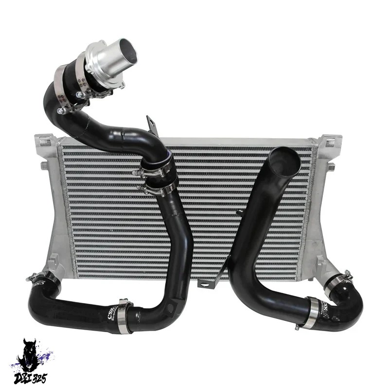 互換品  アウディ A3 S3 VW ゴルフ GTI R MK7 EA888 1.8T 2.0T TSI ブラック ボルトオン アップグレード インタークーラー キット  社外製.の画像