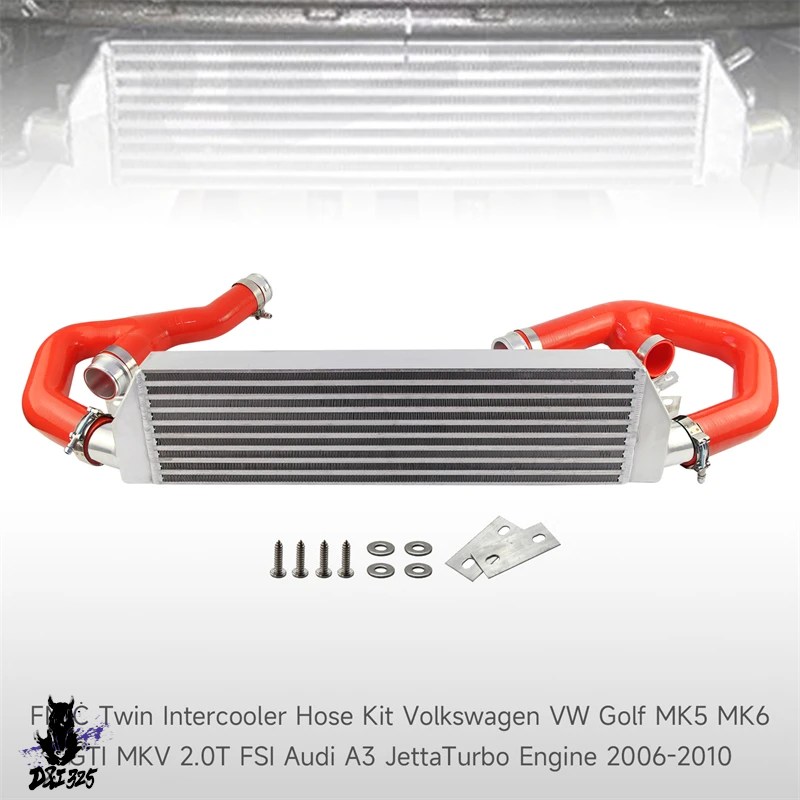 互換品 アウディA3 VW GTI 2.0T 2006-2010 ツインフロントインタークーラーキットの画像