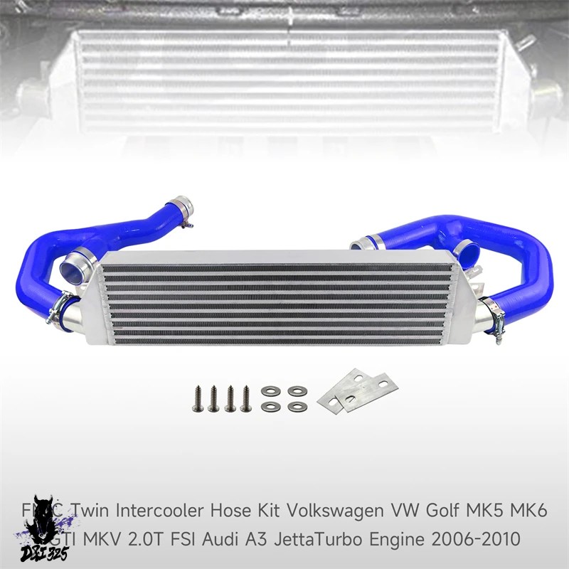 互換品 アウディA3 VW GTI 2.0T 2006-2010 ツインフロントインタークーラーキットの画像