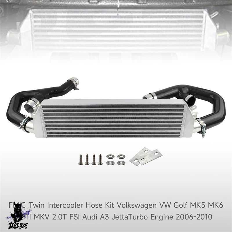 互換品 アウディA3 VW GTI 2.0T 2006-2010 ツインフロントインタークーラーキットの画像