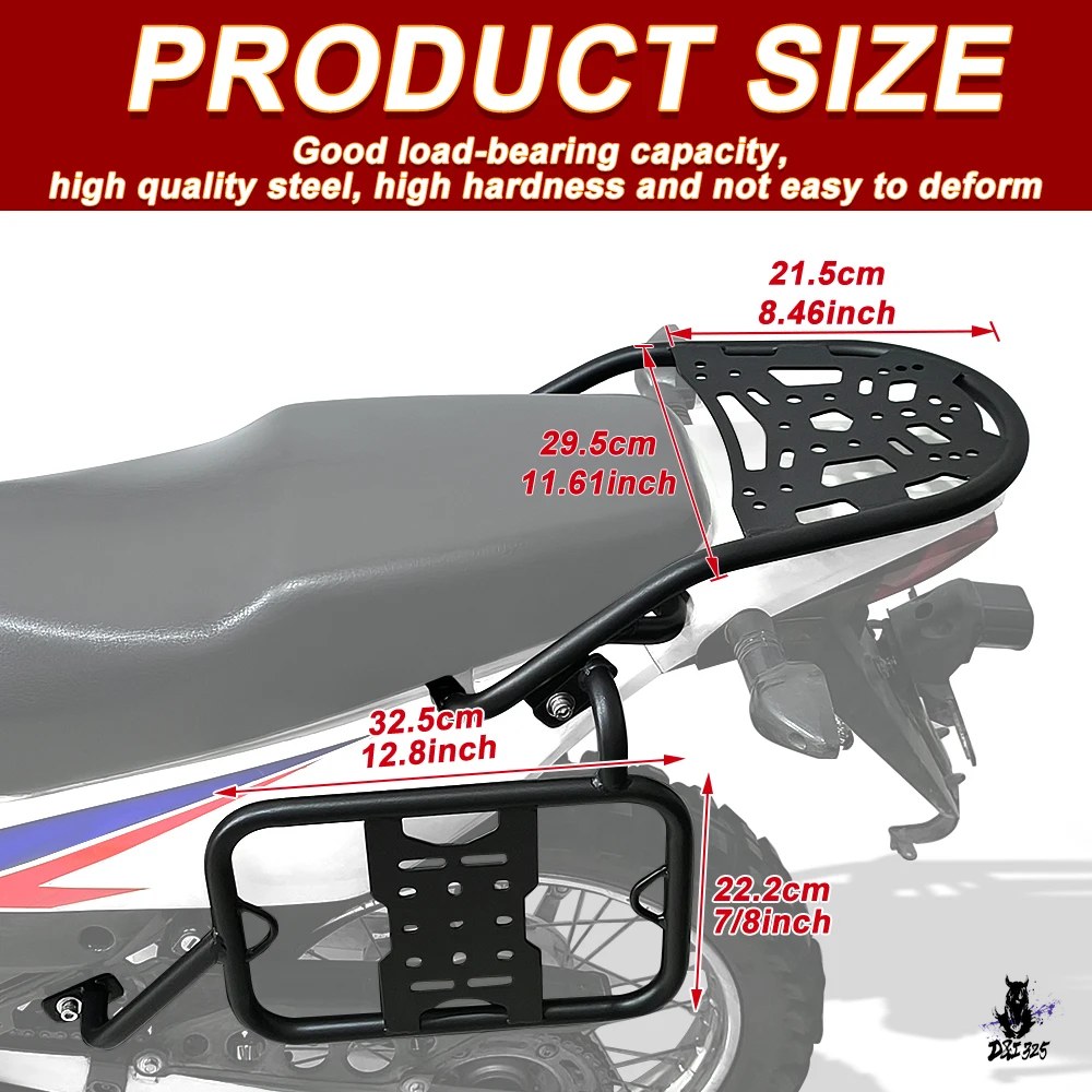 互換品 Honda XR150L 2014-2024 用 リアラゲッジラック パニアラック サドルバッグブラケット_1