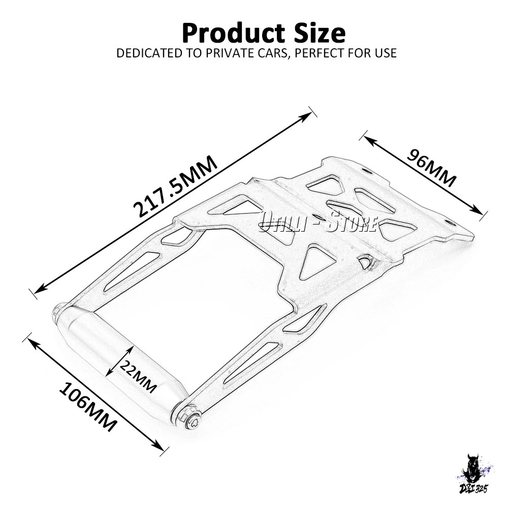 互換品 Ducati DesertX 2023-2024 用 22mm フォンホルダー GPS マウントブラケット_8