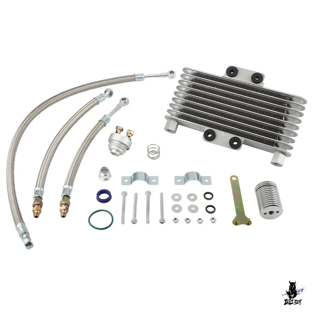 互換品 Honda CB CG 100cc 125cc 250cc ダートバイク用 ラジエーターオイルクーラーキット_6
