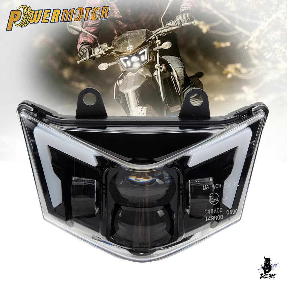 互換品 カワサキ D-トラッカー 125/150 KLX125/150 用 LED ヘッド