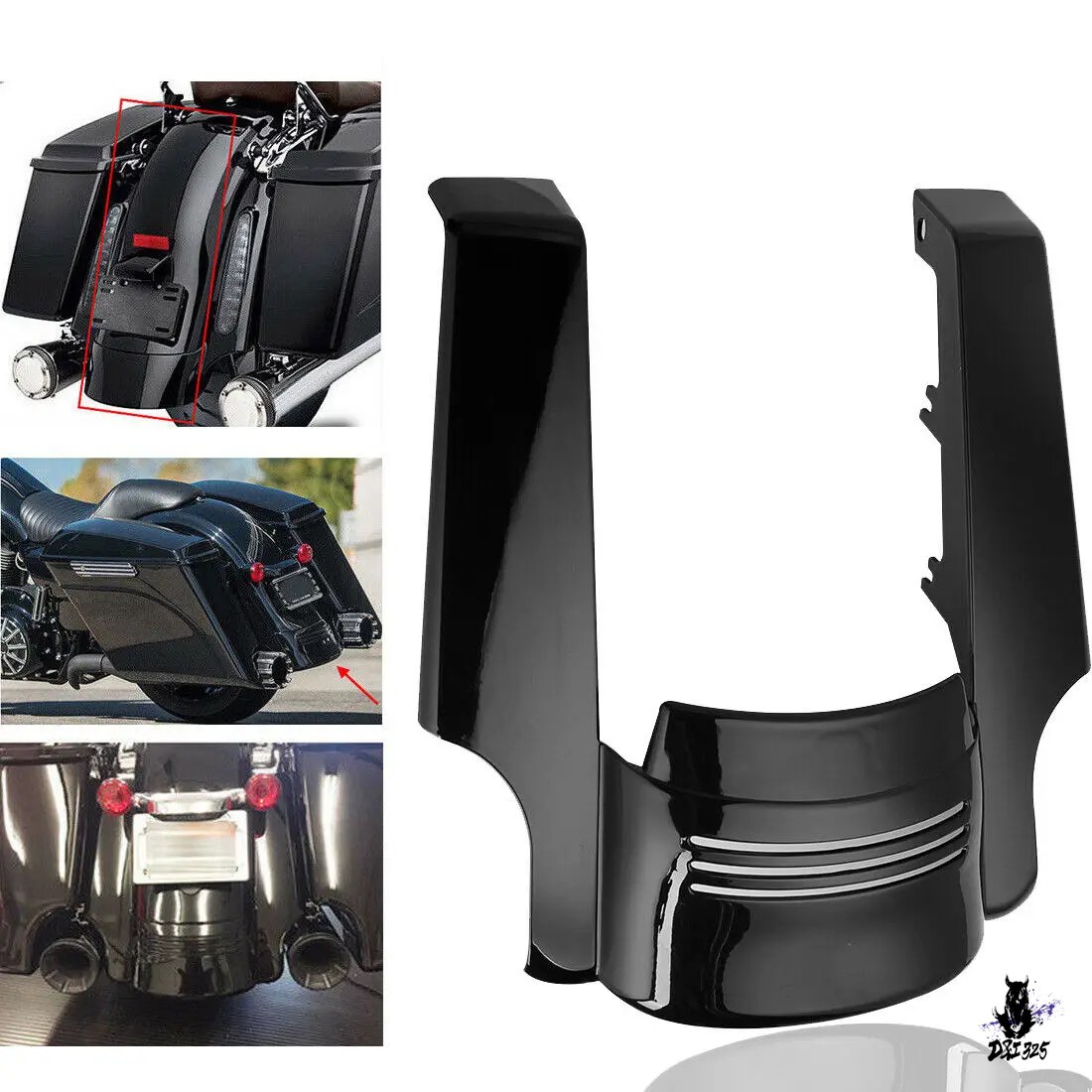 互換品 ハーレー ツーリング 2009-2013 用 5インチストレッチリア
