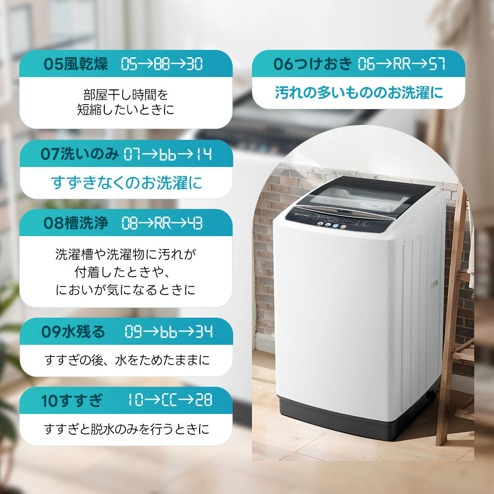 洗濯機 8kg 2021年製 洗剤まとめ入れ