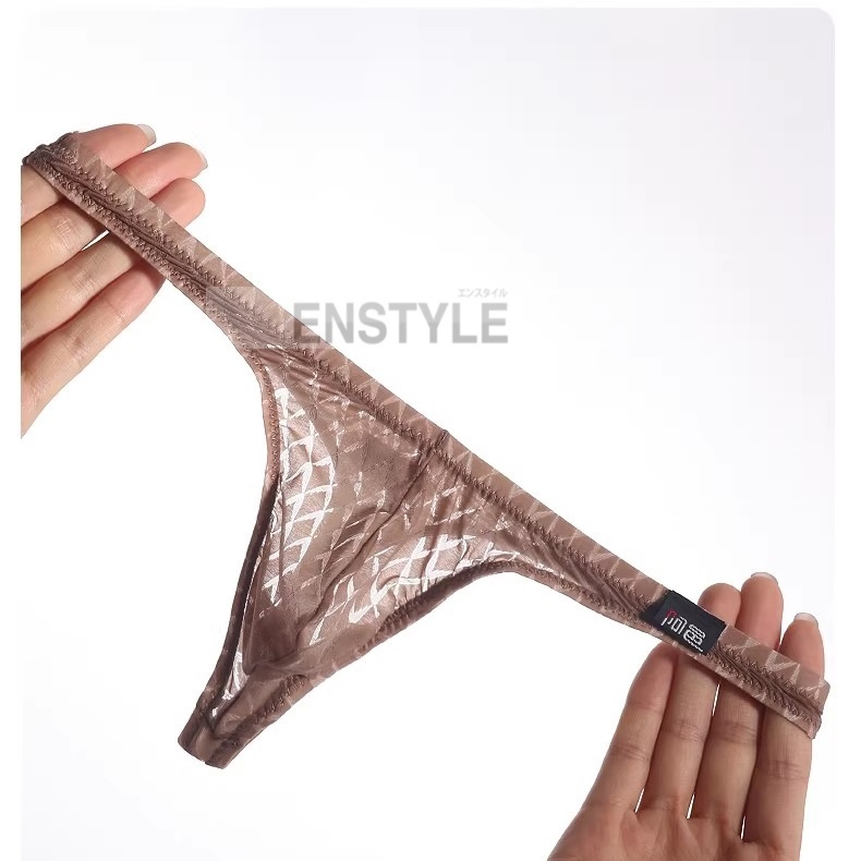 メンズTバック アーガイル柄 透けレース フルシーム メンズ下着 セクシー インナーメンズ セクシーインナー enstyle エンスタイル ay200dk