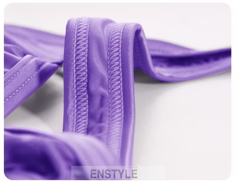 フロントポーチ Tバック メンズ下着 サテン風 男性下着 セクシーインナー enstyle エンスタイル ay703dk