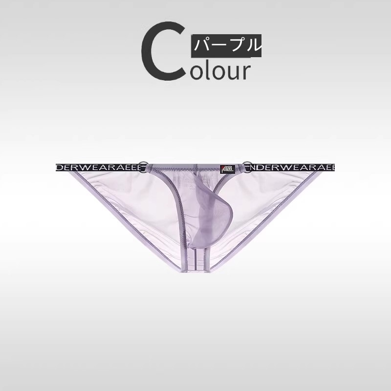 メンズビキニ ブリーフ シースール ハイカット 軽量 透け メンズ 男性下着 セクシーインナー エンスタイル enstyle ay733sj