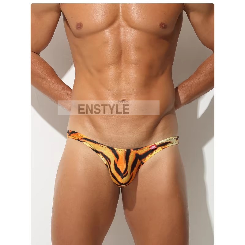 メンズTバックもっこり 男性下着 ヒョウ柄 虎柄 メンズインナー セクシー 下着 エンスタイル enstyle ay753dk