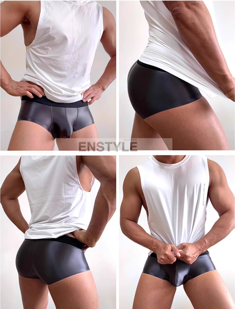 ボクサーパンツ メンズ ストレッチ 水着素材 ローライズ セクシーインナー enstyle エンスタイル ay876pj
