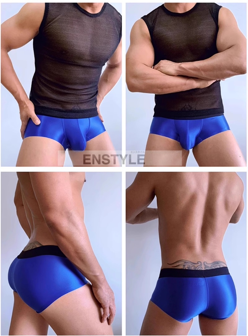 ボクサーパンツ メンズ ストレッチ 水着素材 ローライズ セクシーインナー enstyle エンスタイル ay876pj