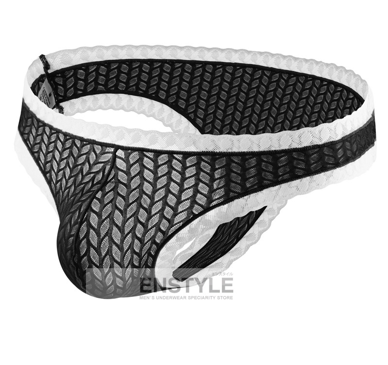 メンズビキニブリーフ 前後同型 リオバックレース 男性下着 セクシー下着 インナーenstyle エンスタイル nk-b883