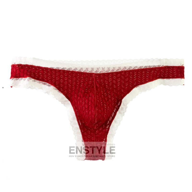 メンズビキニブリーフ 前後同型 リオバックレース 男性下着 セクシー下着 インナーenstyle エンスタイル nk-b883