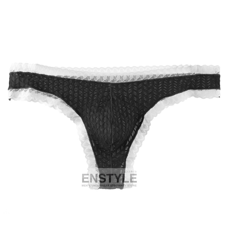 メンズビキニブリーフ 前後同型 リオバックレース 男性下着 セクシー下着 インナーenstyle エンスタイル nk-b883