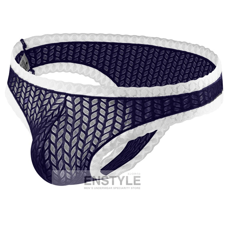 メンズビキニブリーフ 前後同型 リオバックレース 男性下着 セクシー下着 インナーenstyle エンスタイル nk-b883