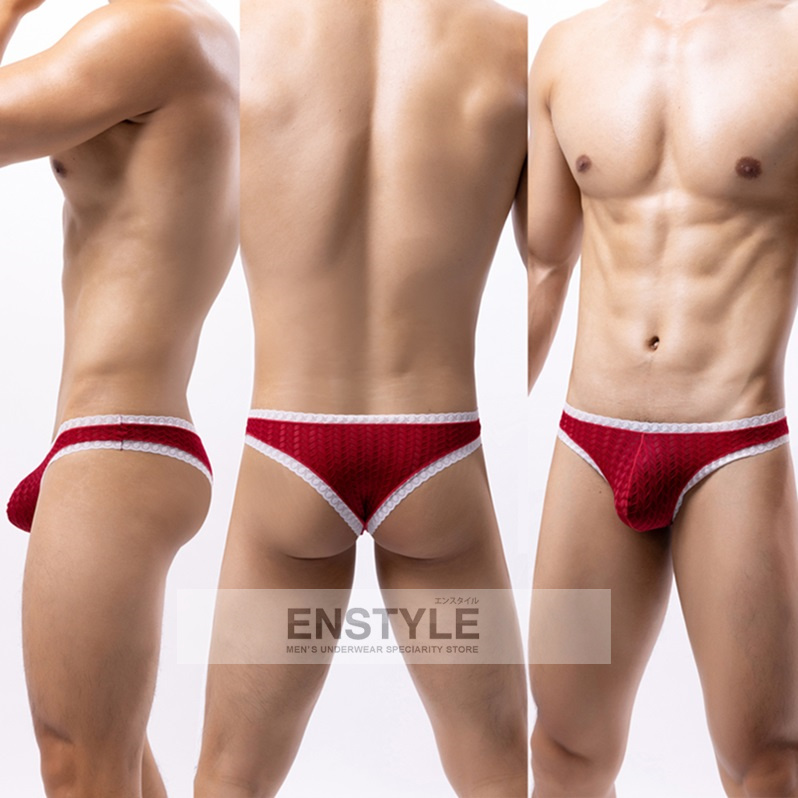 メンズビキニブリーフ 前後同型 リオバックレース 男性下着 セクシー下着 インナーenstyle エンスタイル nk-b883