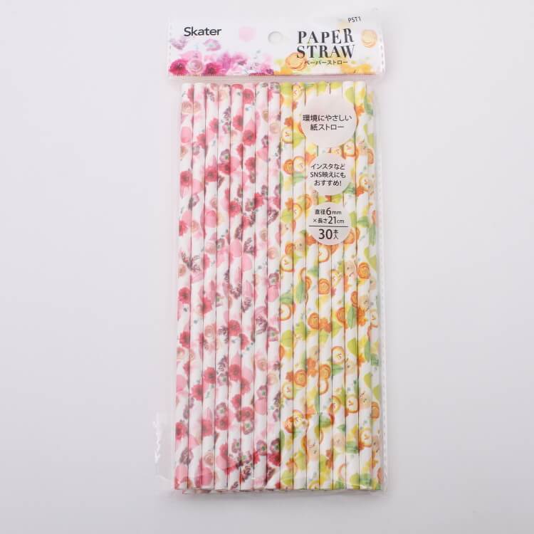 低価格の インテリア ストロー本入 ディスプレイ 誕生日 可愛い パーティー ペーパーストロー パピエ