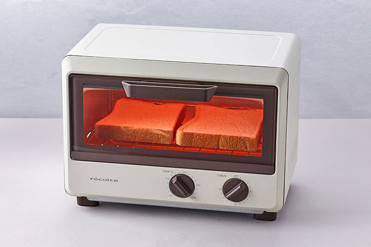 により クーポン対象外 recolte レコルト オーブントースター ラック付き 2枚焼き 小型 縦型 Air Oven Toaster ノンフライ  RFT-1 ラック