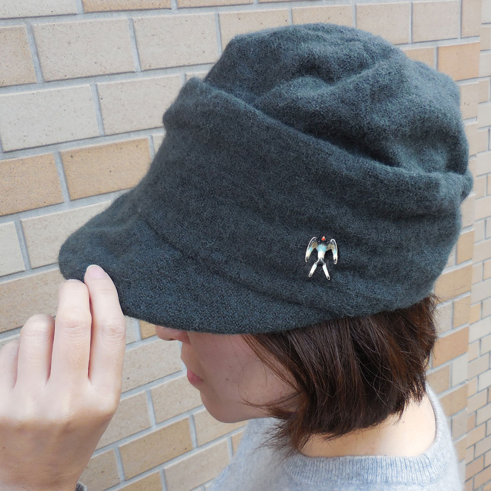 ラペルピン　2種 ラペルピン メンズ チェーン ダブルタック スワロフスキー 紋章