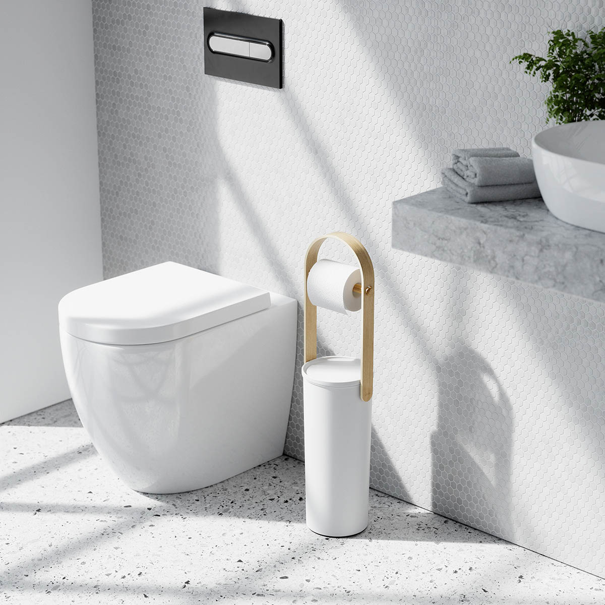 Umbra（アンブラ） ベルウッド トイレットペーパースタンド ホワイト 