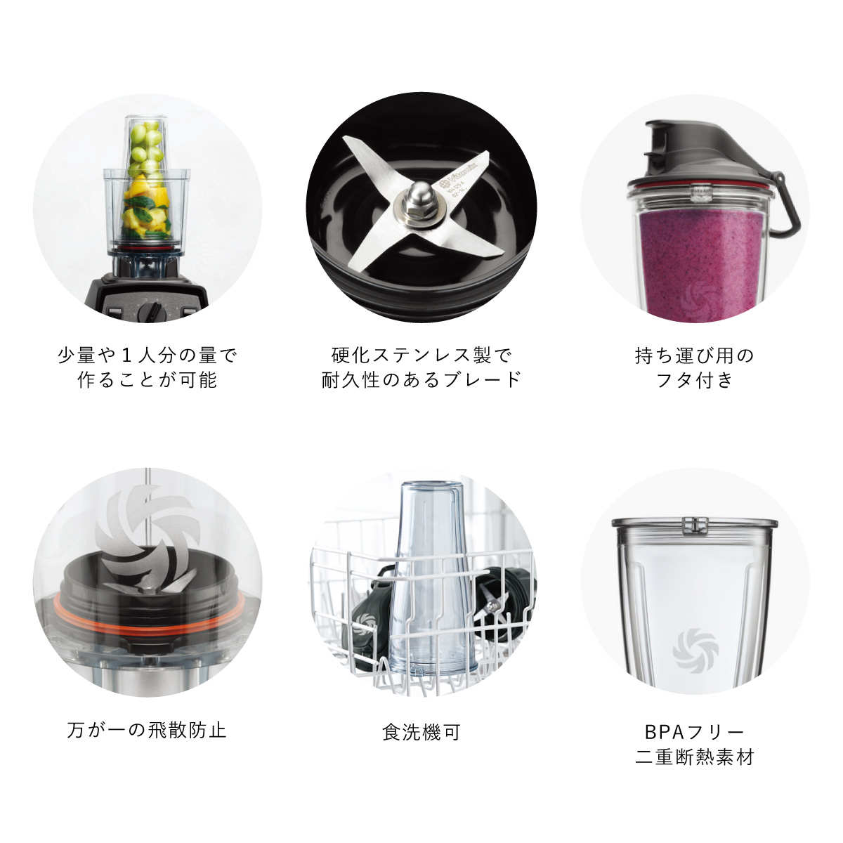 公式】バイタミックス Vitamix パーソナルカップアダプタ【日本輸入総