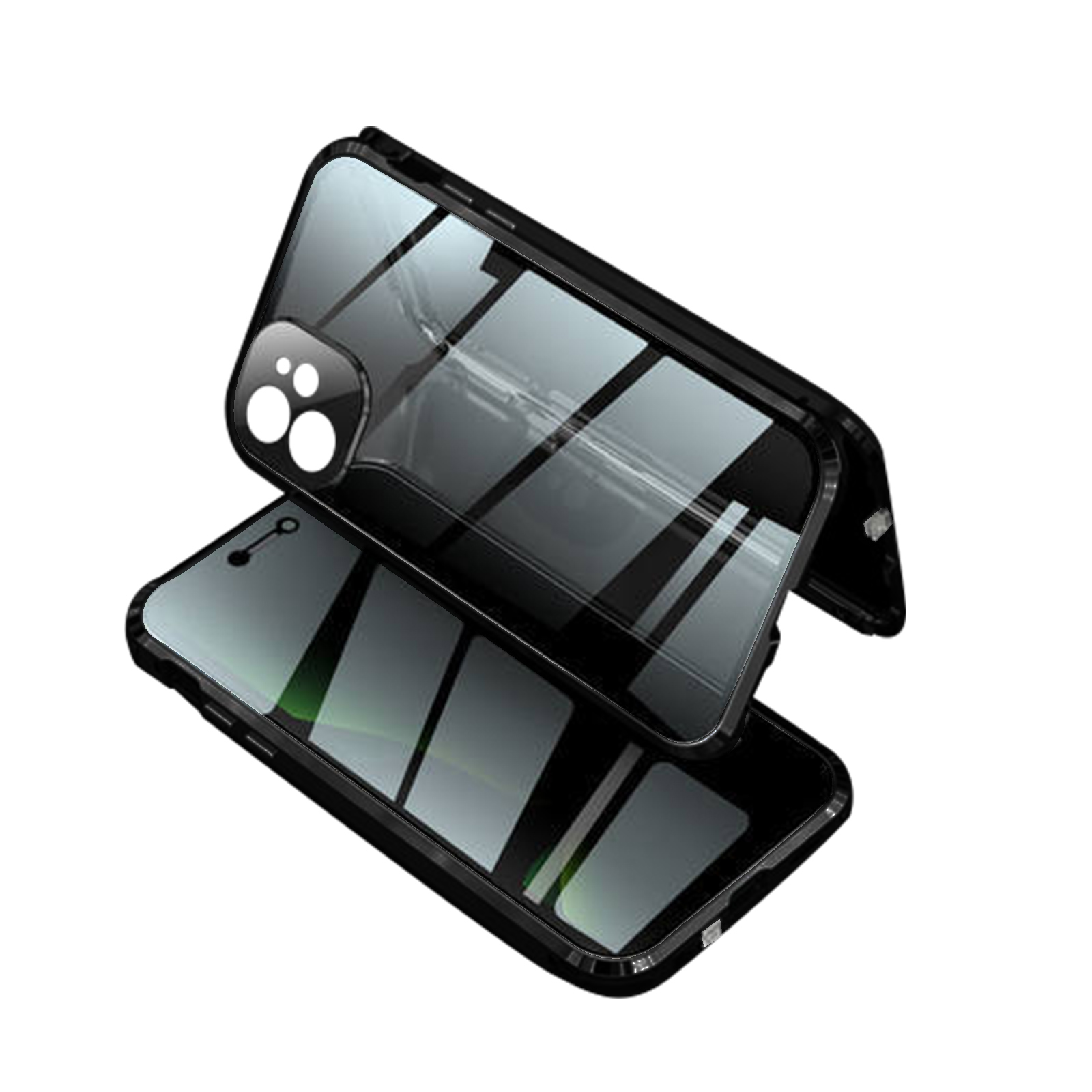全面クリア 360度フルカバーケース 覗き見防止 iPhoneケース 16e
