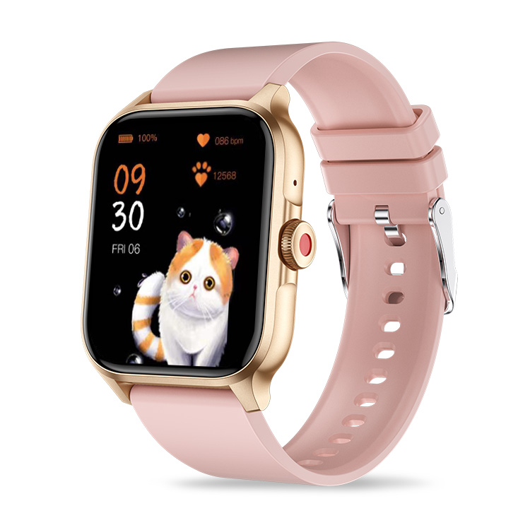 スマートウォッチ 1.85インチ 通知機能 IP68防水 日本製センサー 24H健康管理 体温心拍 歩数計 スマートブレスレット iPhone/Android対応 日本語説明書 |  | 04