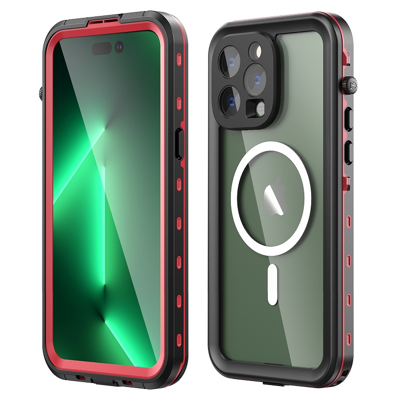 iphone15pro ケース 完全防水 IP68 iphone15promax ケース magsafe 対応 iphone14 pro 防水ケース iphone 15 14 plus フル カバー 耐衝撃 ブランド ストラップ付 |  | 02