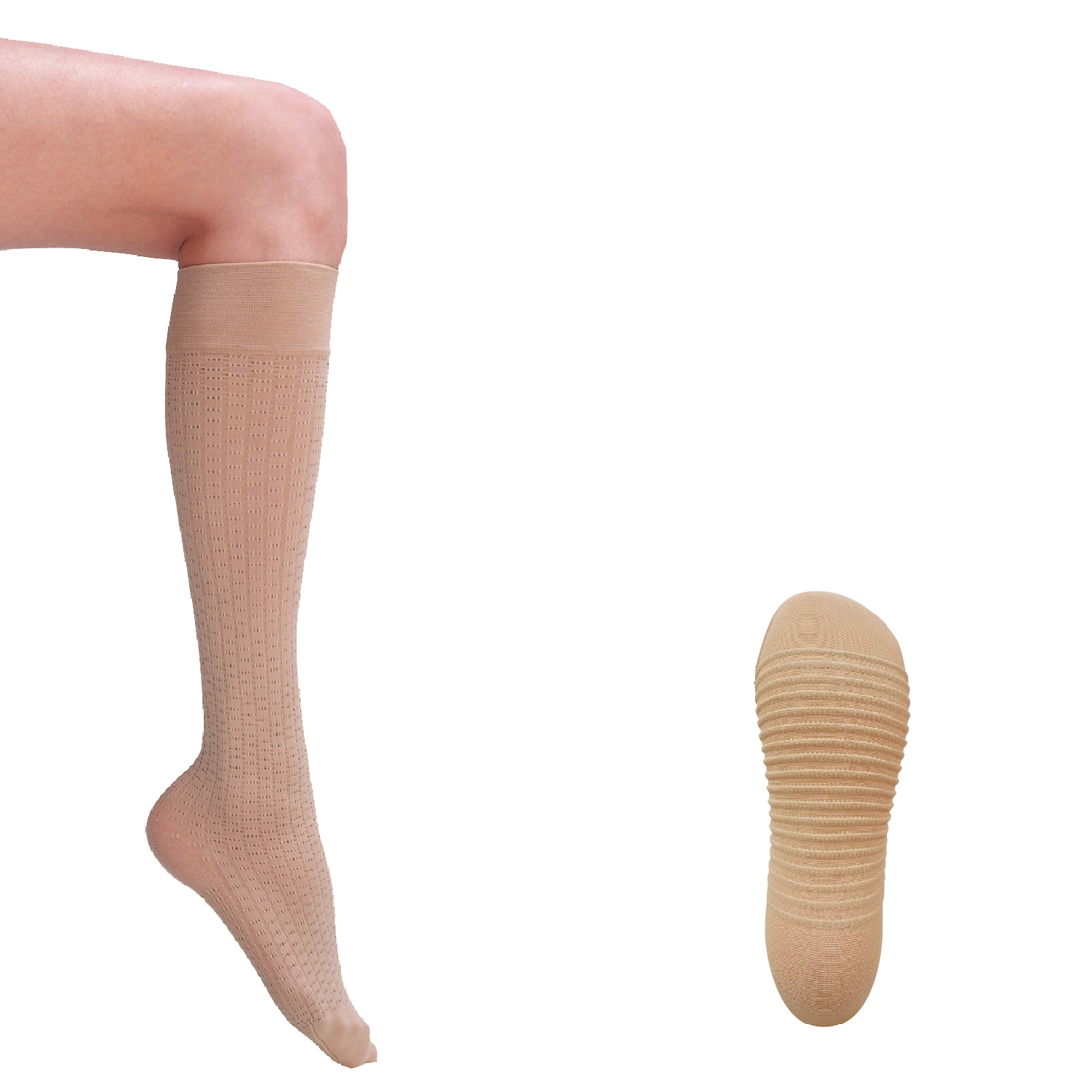 着圧ソックス ハイソックス 靴下 加圧 引き締め ルックマジック
