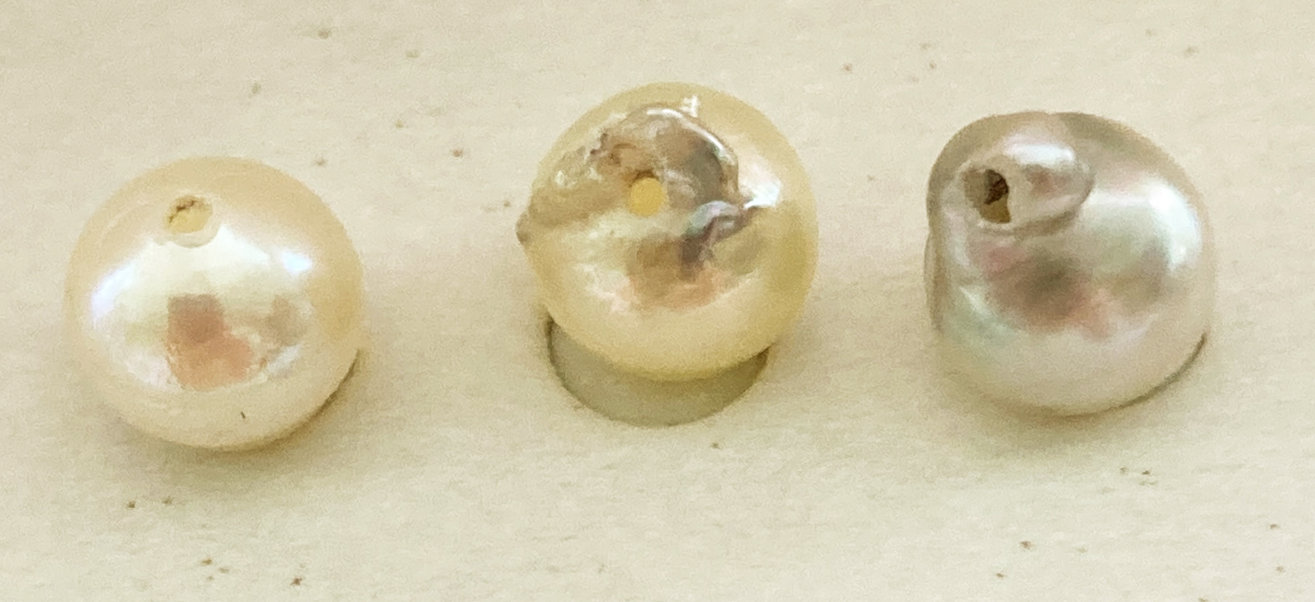 ルース アコヤ真珠 6mm〜7mm ナチュラルカラー 無加工 無調色 片 ルース アコヤ真珠 6mm〜7mm ナチュラルカラー 無加工 無調色 片