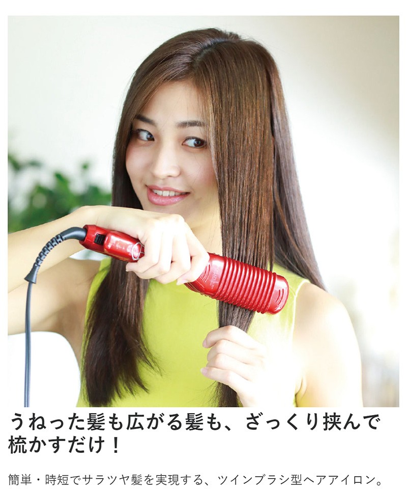 クレイツイオン ツインブラシアイロン ジュメリィ TWIN BRUSH IRON GEMELLY