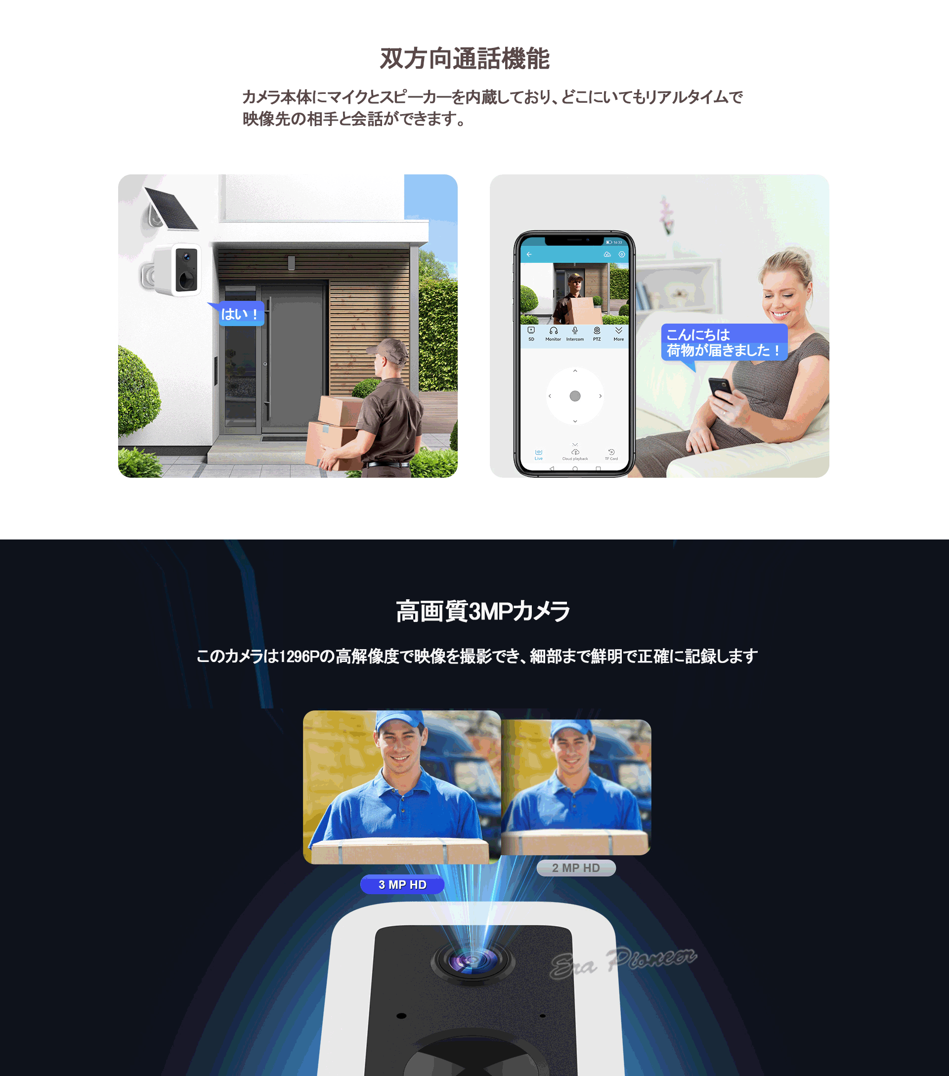 電源不要 ソーラー式監視カメラ 5G Wi-Fi対応 バッテリー駆動 スマホ