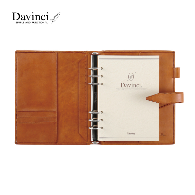 ダヴィンチ システム手帳 ロロマクラシック A5 30mm ブラック/ダーク