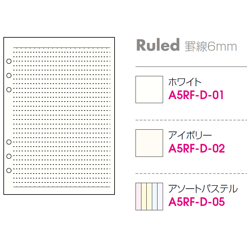 お気に入りの エトランジェディコスタリカ メモ帳リフィル バイブル6穴 6mm SBBRF-D-01 ホワイト 100枚 discoversvg.com