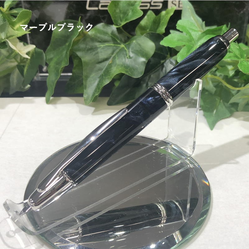 新品未使用　ブラック　マーブル　18k F キャップレス　万年筆　パイロット a451_8.jpg